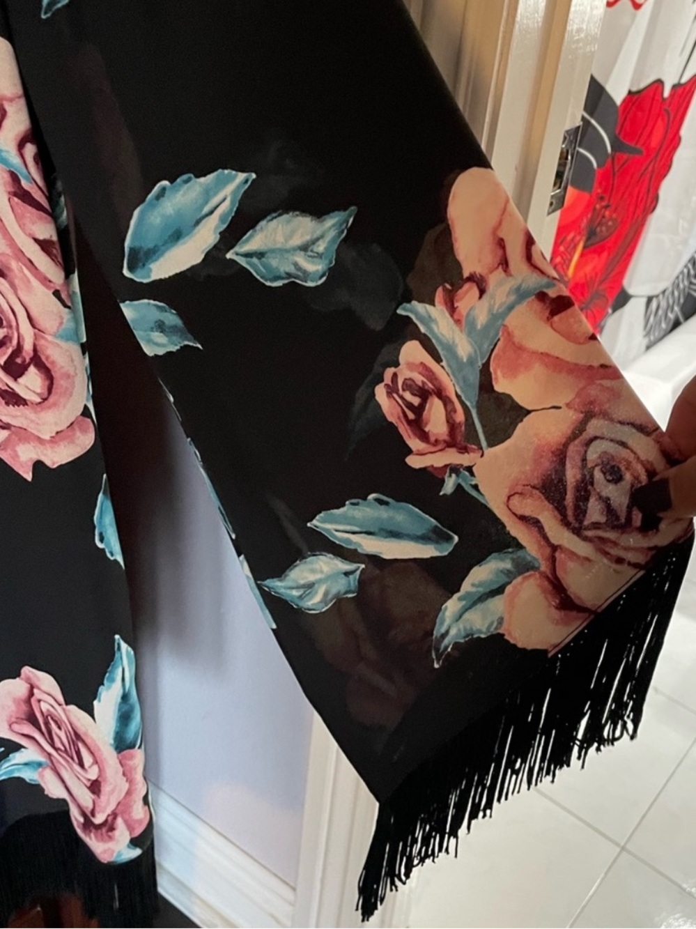 Show Me Your MuMu Roses & Rodeo Fringe Dress - Picture 3 of 3
